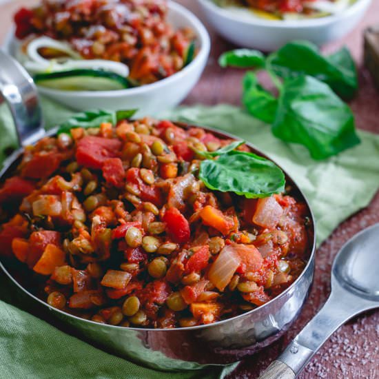 Lentil Bolognese