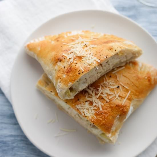 Chicken and Artichoke Calzones