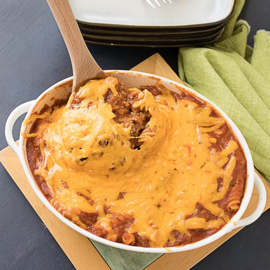 Extra Cheesy Cheeseburger Casserole