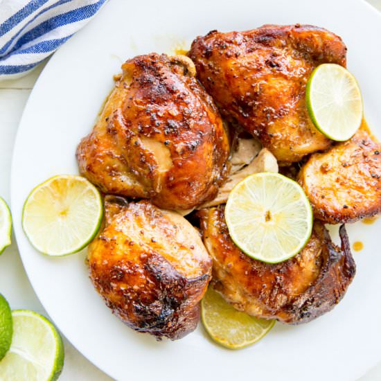 Easy Garlic Lime Chicken -Crock Pot