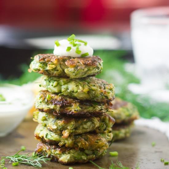 Vegan Zucchini Fritters