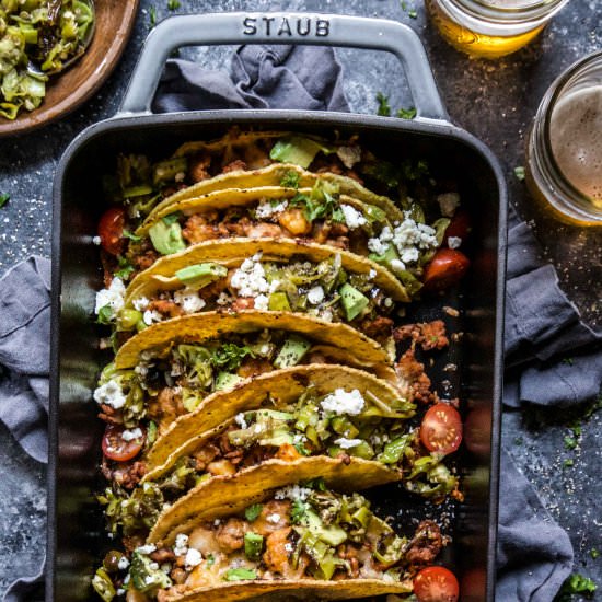 Al Pastor Baked Chicken Tacos