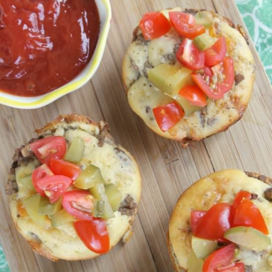 Loaded Cheeseburger Muffins