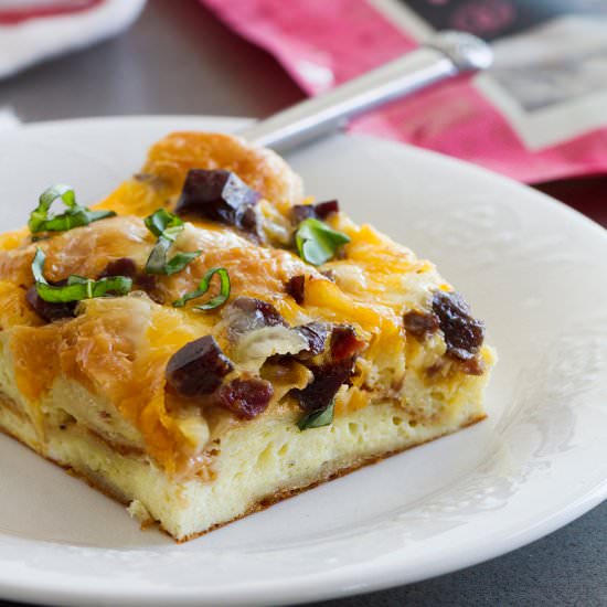 Croissant Breakfast Casserole
