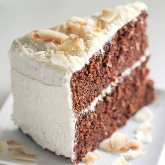 Gluten Free Chocolate Coconut Cake