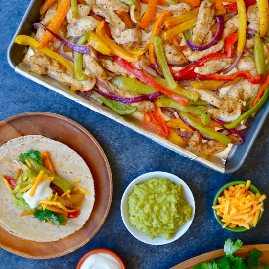 Sheet Pan Chicken Fajitas