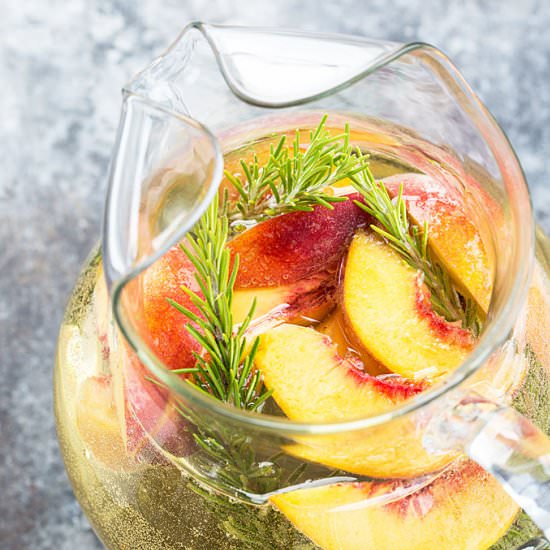 Rosemary Peach Sangria