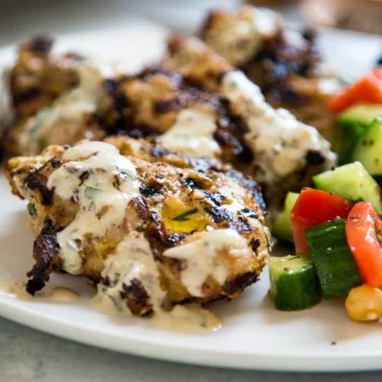 Tahini Marinated Grilled Chicken
