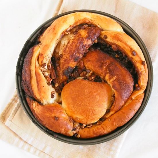 Chocolate Pecan Cinnamon Bread