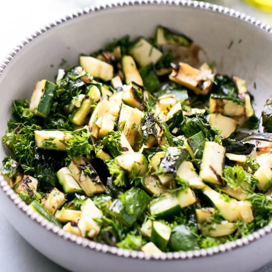 Grilled Zucchini Salad