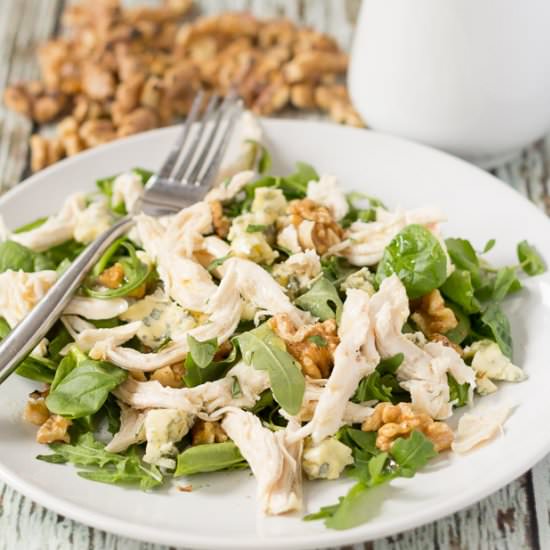 Chicken Walnut Blue Cheese Salad