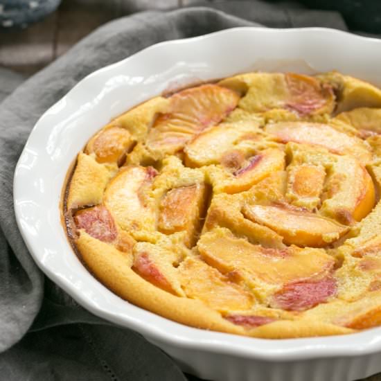 Fresh Peach Clafoutis