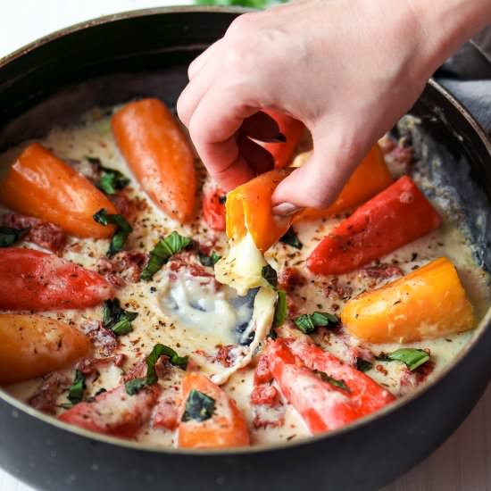 Mozzarella Stuffed Mini Peppers