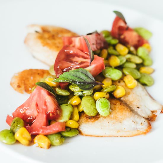 Summer Succotash Tilapia