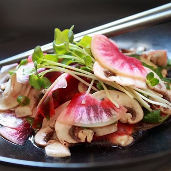 Mushroom & Radish Salad
