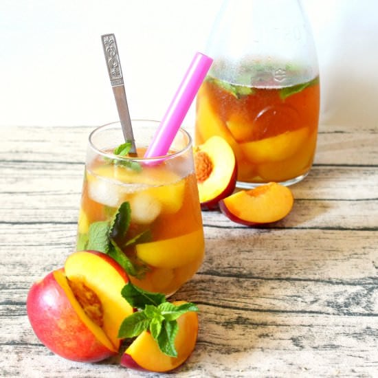 Preserved peach & Peach tea