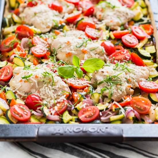 Italian Chicken Sheet Pan Dinner