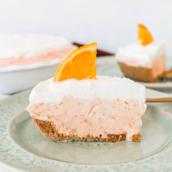 Fuzzy Navel Ice Cream Pie