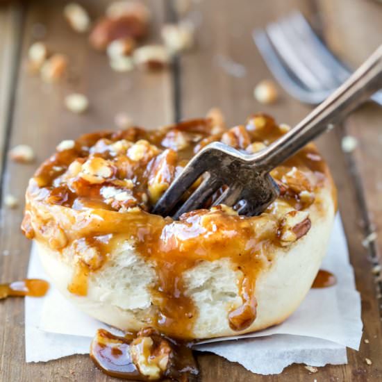 One Hour Caramel Rolls