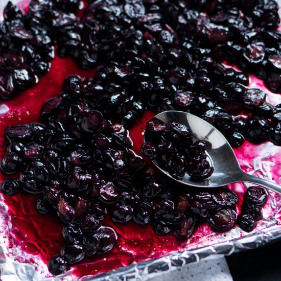 Vanilla & Balsamic Roasted Grapes