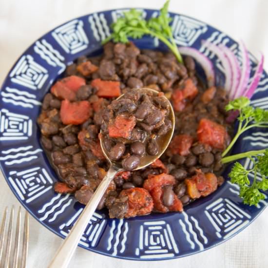 Super Easy Bad Ass Black Beans
