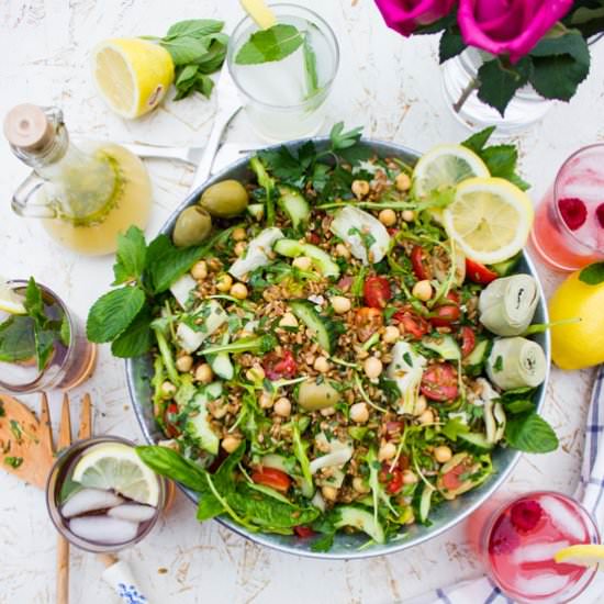 Mediterranean Farro Salad