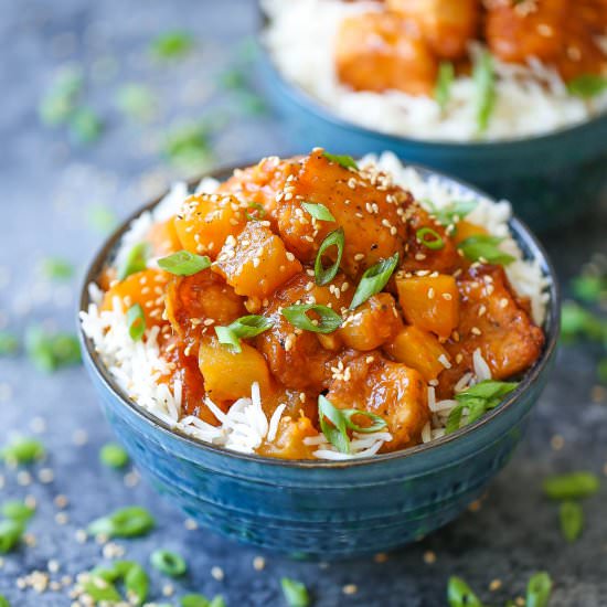 Baked Pineapple Chicken Bowls