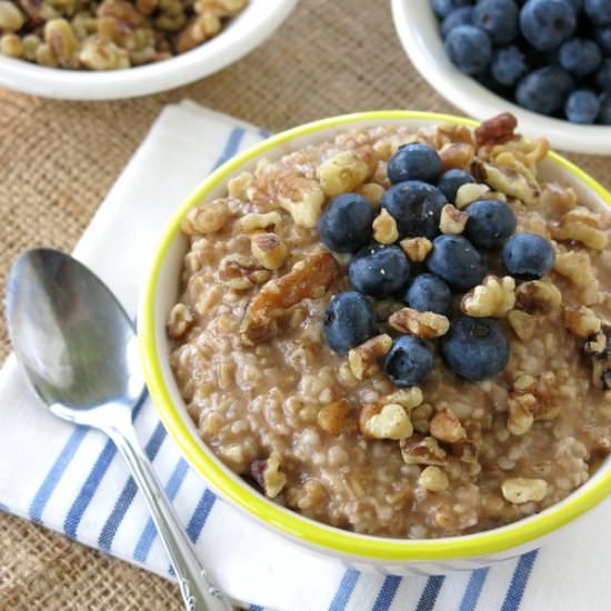 Steel Cut Oatmeal in Crock Pot