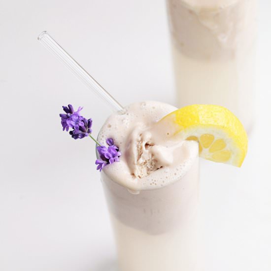 Lemon Lavender Ice Cream Floats