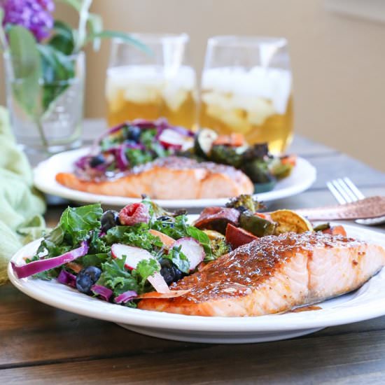 Crispy Glazed Salmon