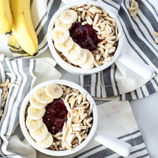 PB&J Quinoa Bowl
