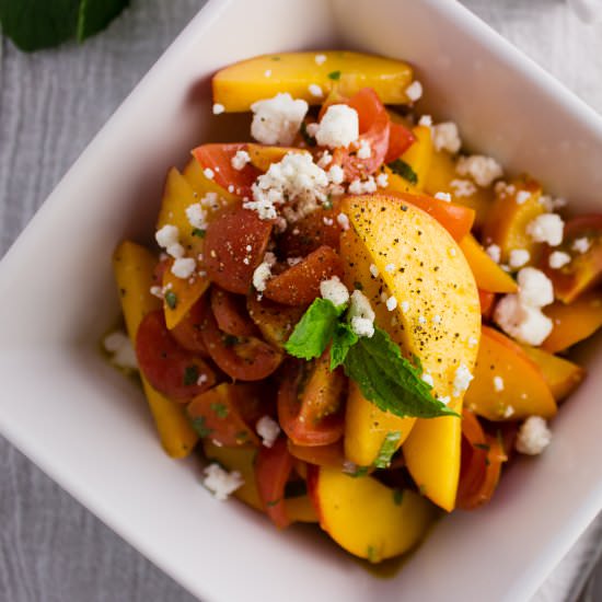 Tomato Peach Salad