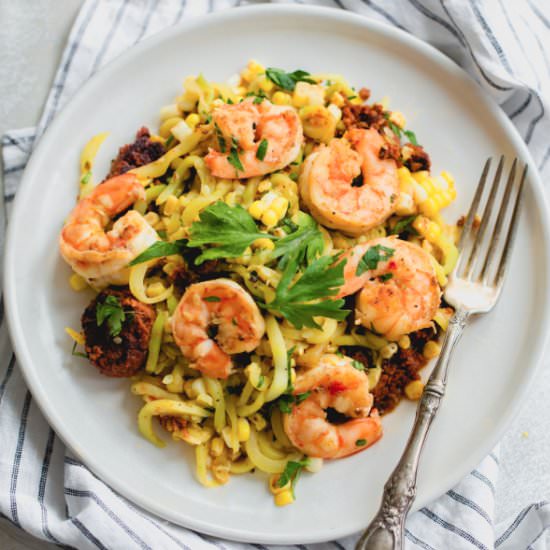 Shrimp and Chorizo Pasta