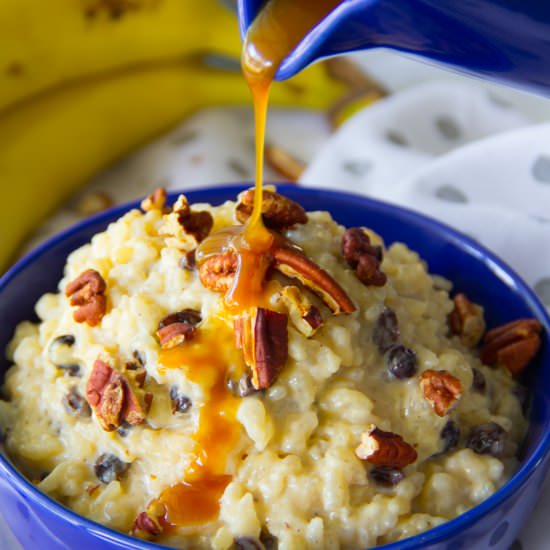 Salted Caramel Rice Pudding
