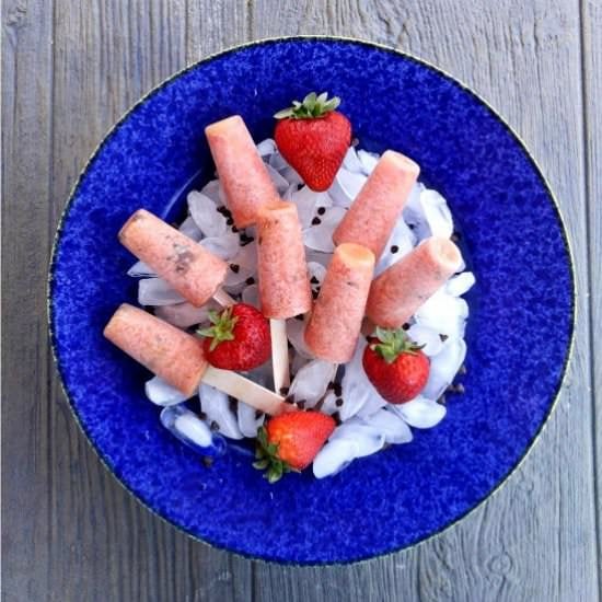 Chocolate watermelon pops
