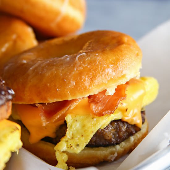 Bacon, Egg & Cheese Breakfast Donut