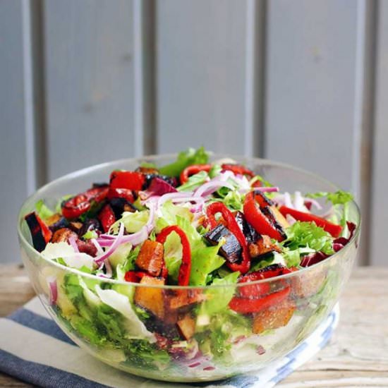 Summer Salad with Charred Peppers