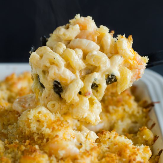 Cajun Shrimp Macaroni and Cheese