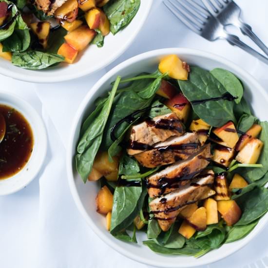Grilled Chicken & Peach Salad