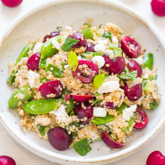 Quinoa, Cherry & Goat Cheese Salad