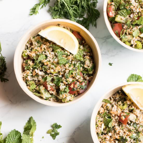 Carrot Top Tabouli Salad