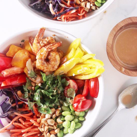 Spicy Shrimp Rainbow Bowl