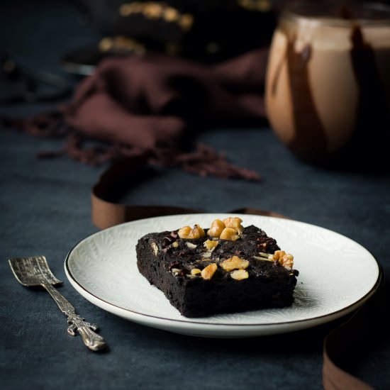 Nutty Chocolate Fudge Brownie