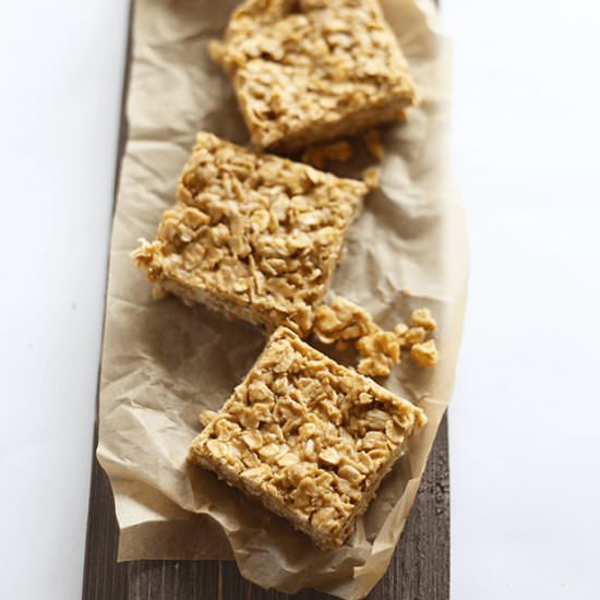 Easy Peanut Butter Oat Bars