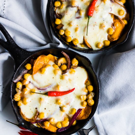 Sweet Potato Chickpea Nachos