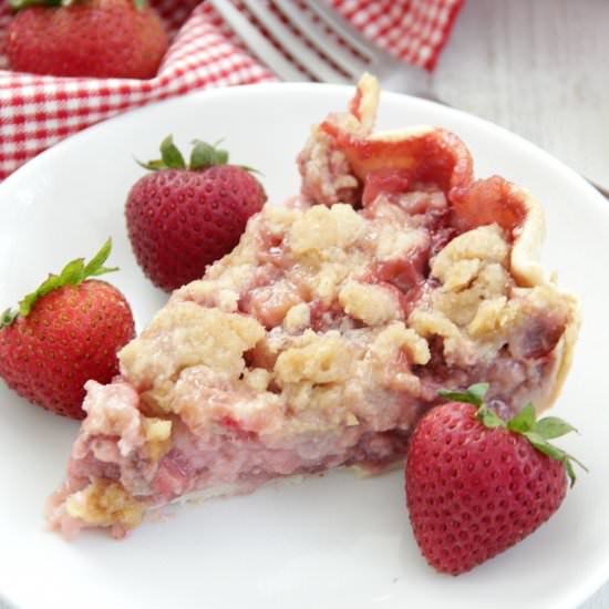 Strawberries and Cream Pie