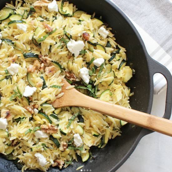 Orzo Pasta with Zucchini