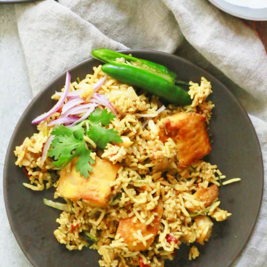 Fish Biryani (with Leftover Rice)