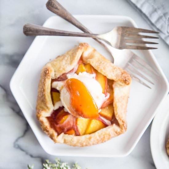 Peach & Elderflower Galettes