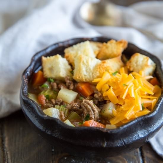 Cheeseburger Soup